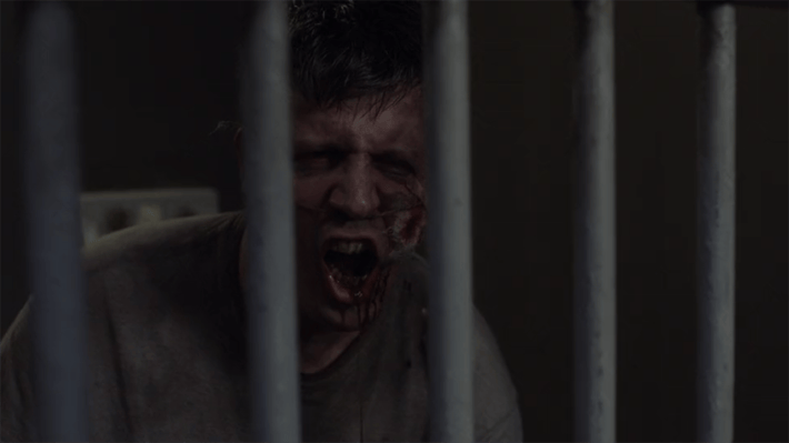 Drunk guy with bloody face